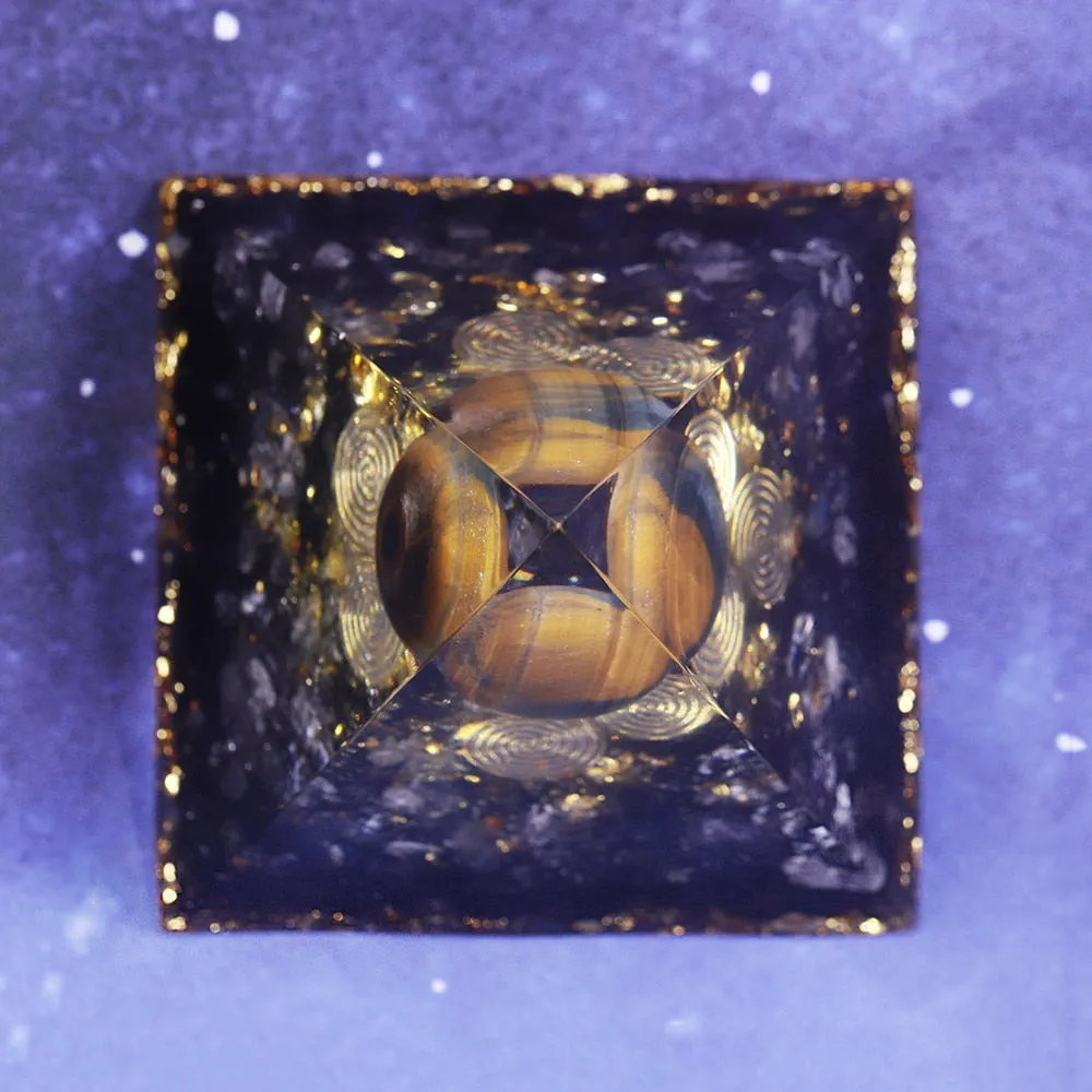 Orgonite Pyramid Chakra Decoration