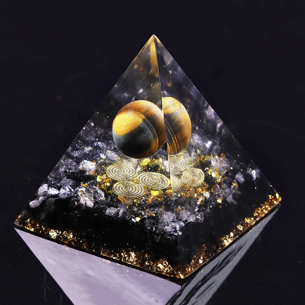 Orgonite Pyramid Chakra Decoration