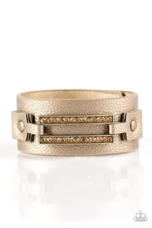 Paparazzi Bracelet ~ Street Glam - Brass