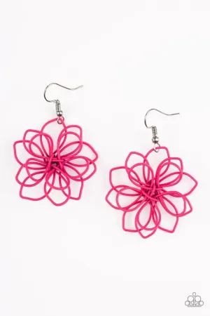 Paparazzi Earring ~ Springtime Serenity - Pink