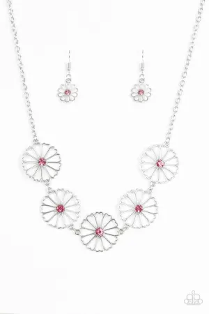 Paparazzi Necklace ~ Daffodil Gardens - Pink