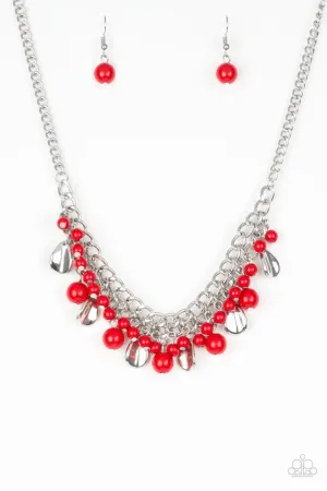 Paparazzi Necklace ~ Summer Showdown - Red