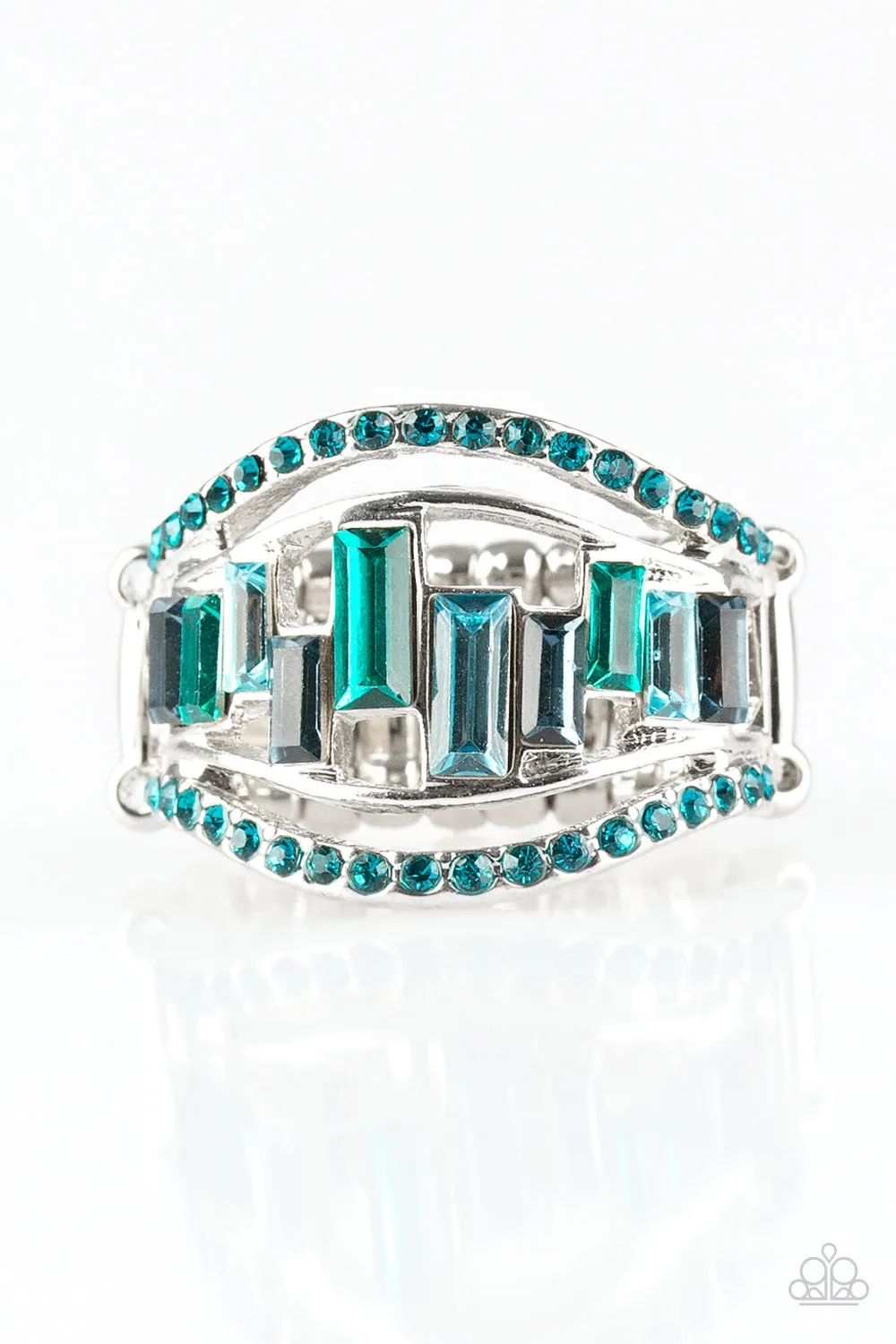 Paparazzi Treasure Chest Charm Blue Ring