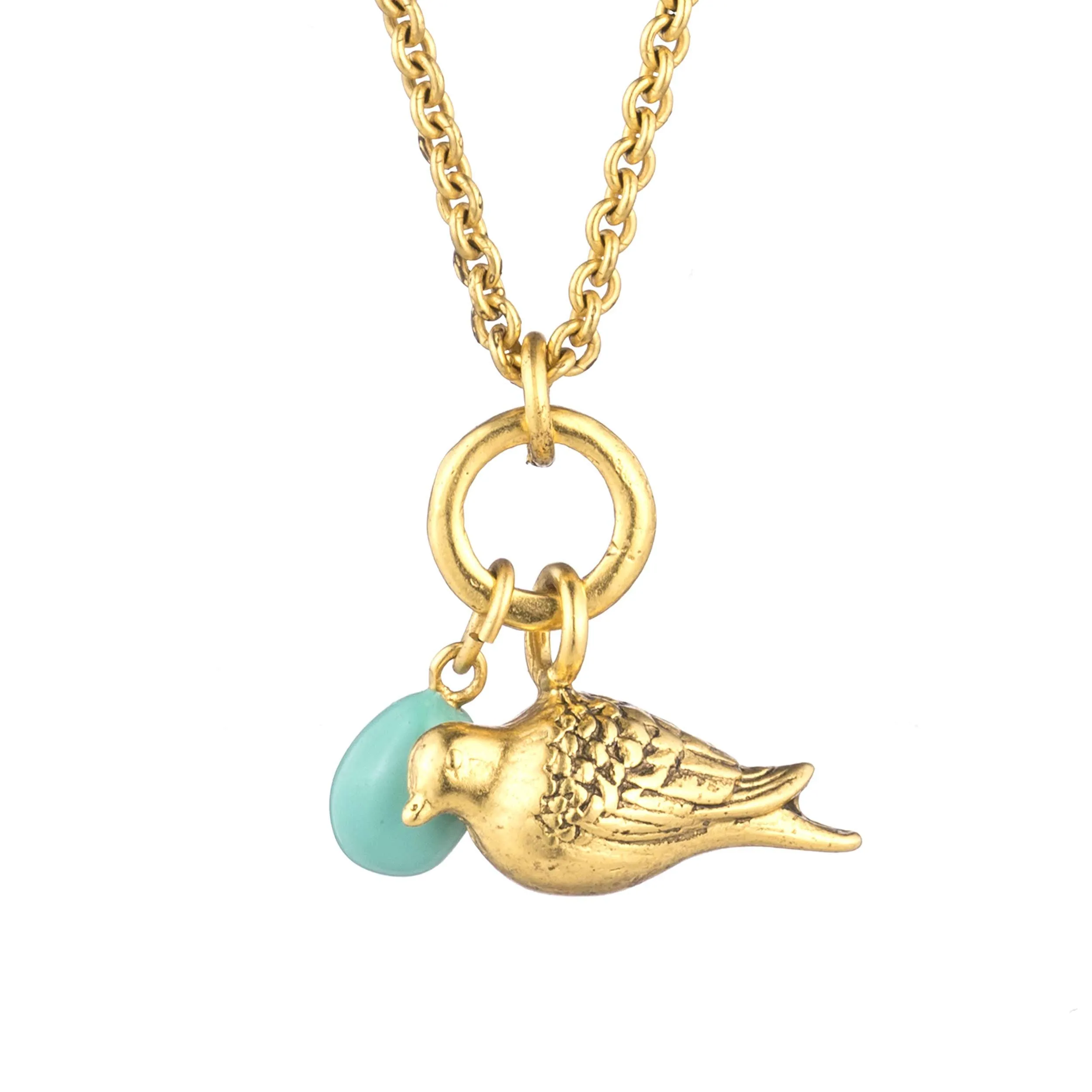 Peace Dove & Egg Necklace