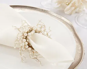 Pearl Napkin Rings- Ivory (set/4)