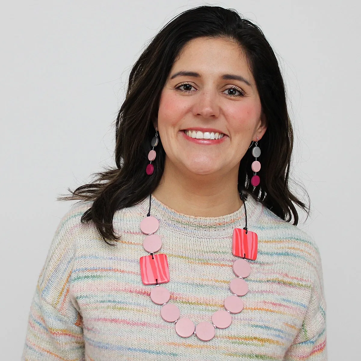 Pink Vivian Statement Necklace