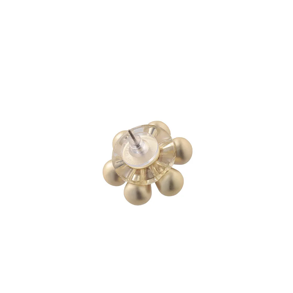 Puffy Metal Flower Studs