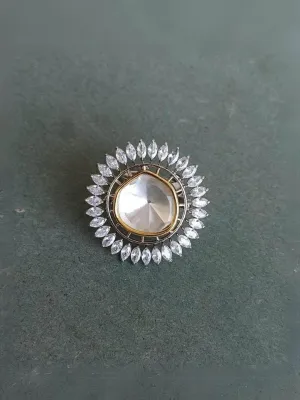 Round Polki Ring