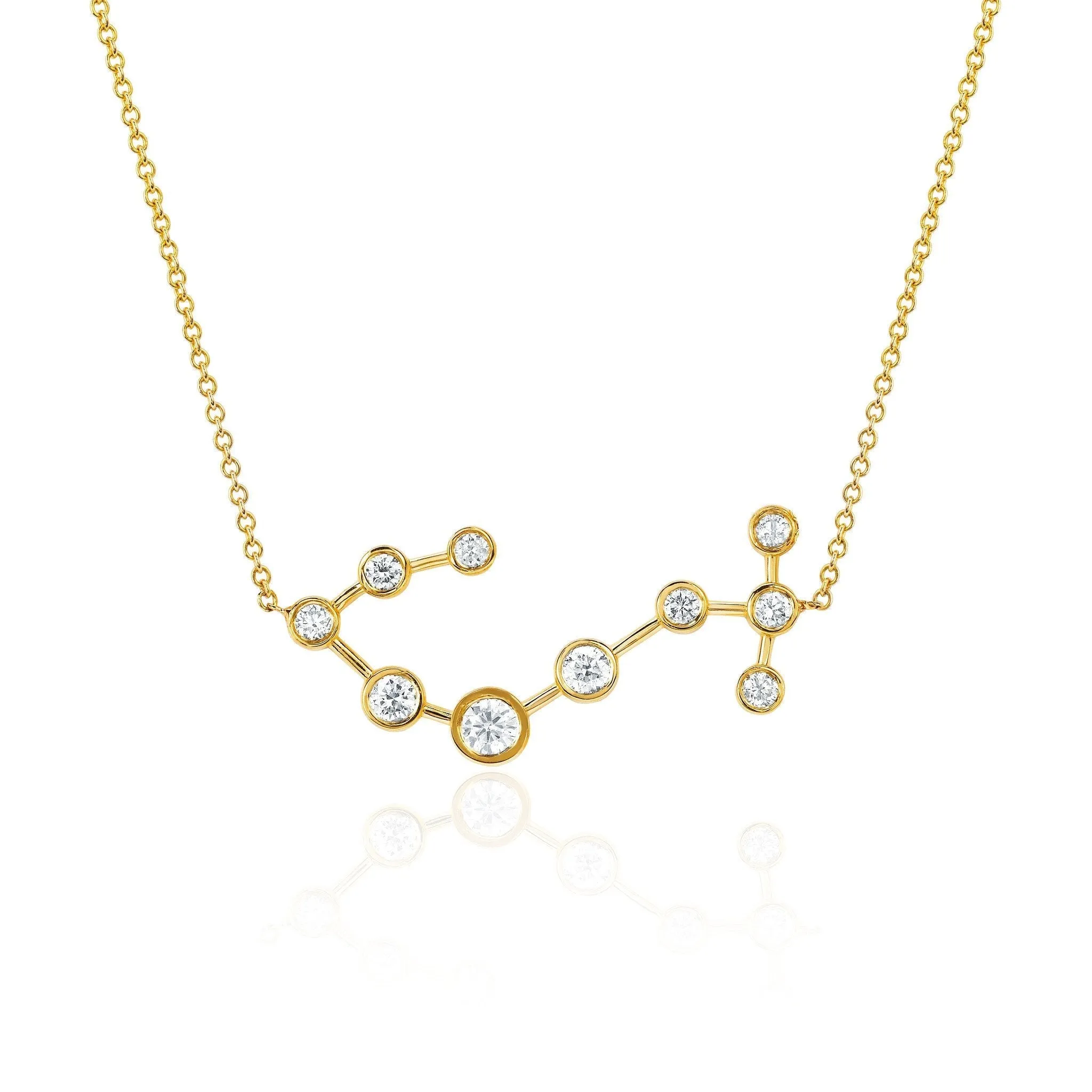 Scorpio White Sapphire Constellation Necklace | Ready to Ship