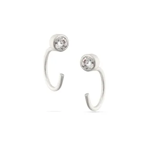 Shine Hug Studs - Silver