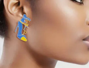 Sigma Gamma Rho Heel Stud Earrings