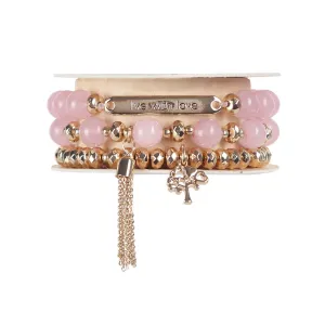 Soul Stacks Rose Quartz Bracelet - Love