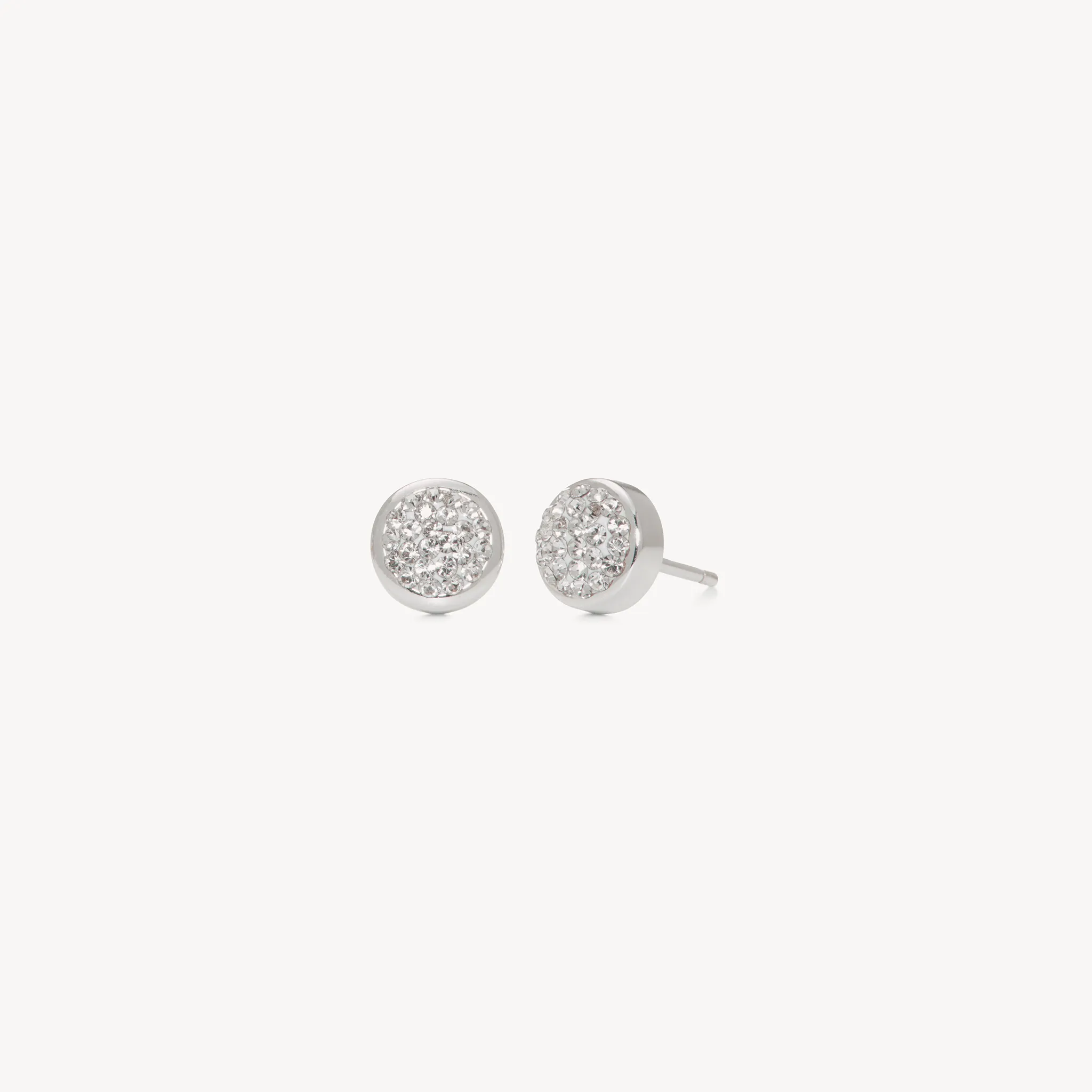 Sparkle Bezel Stud Earrings