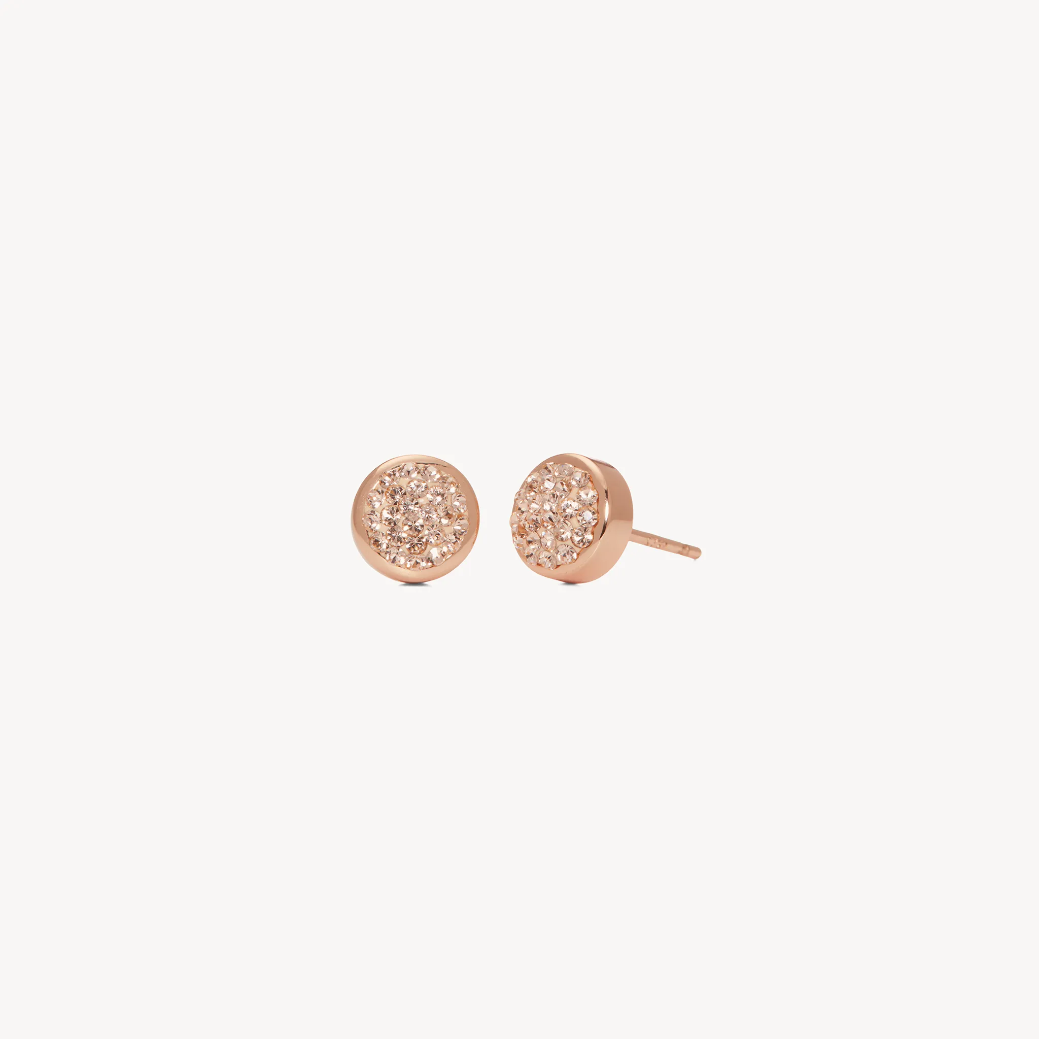 Sparkle Bezel Stud Earrings