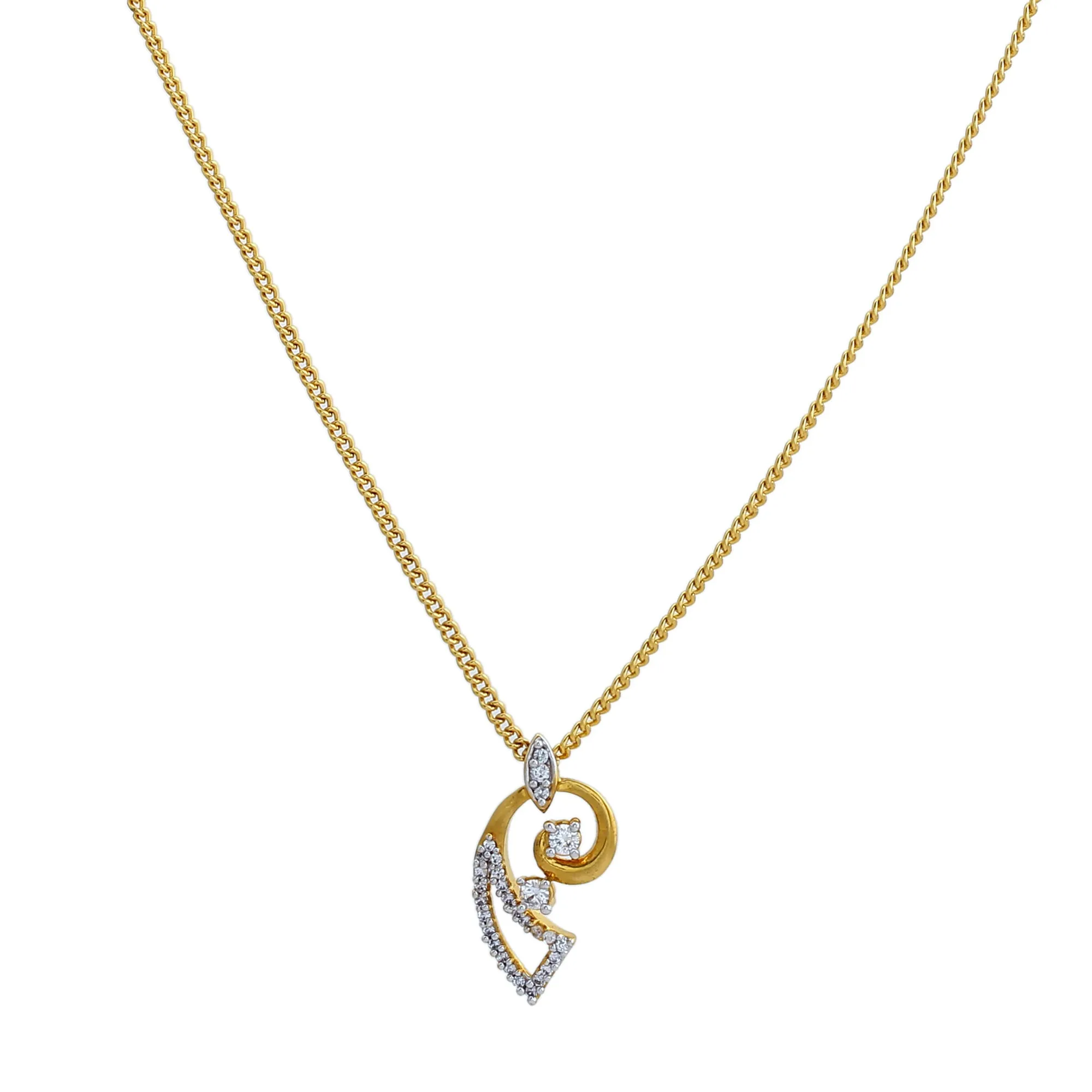 Stylish Gold and Silver plated Designer Conch Necklace