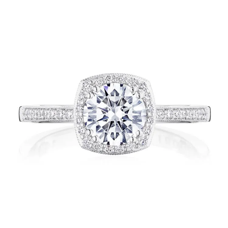 Tacori Round with Cushion Bloom Engagement Ring P103CU65FW