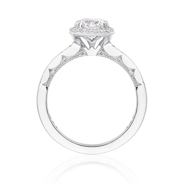 Tacori Round with Cushion Bloom Engagement Ring P103CU65FW