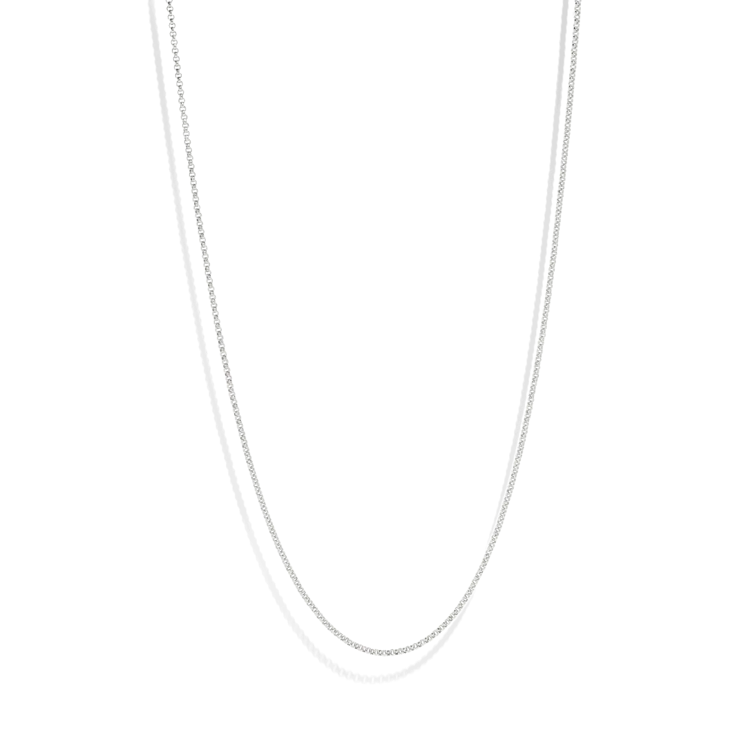 THE RILEY ROLO NECKLACE L - sterling silver