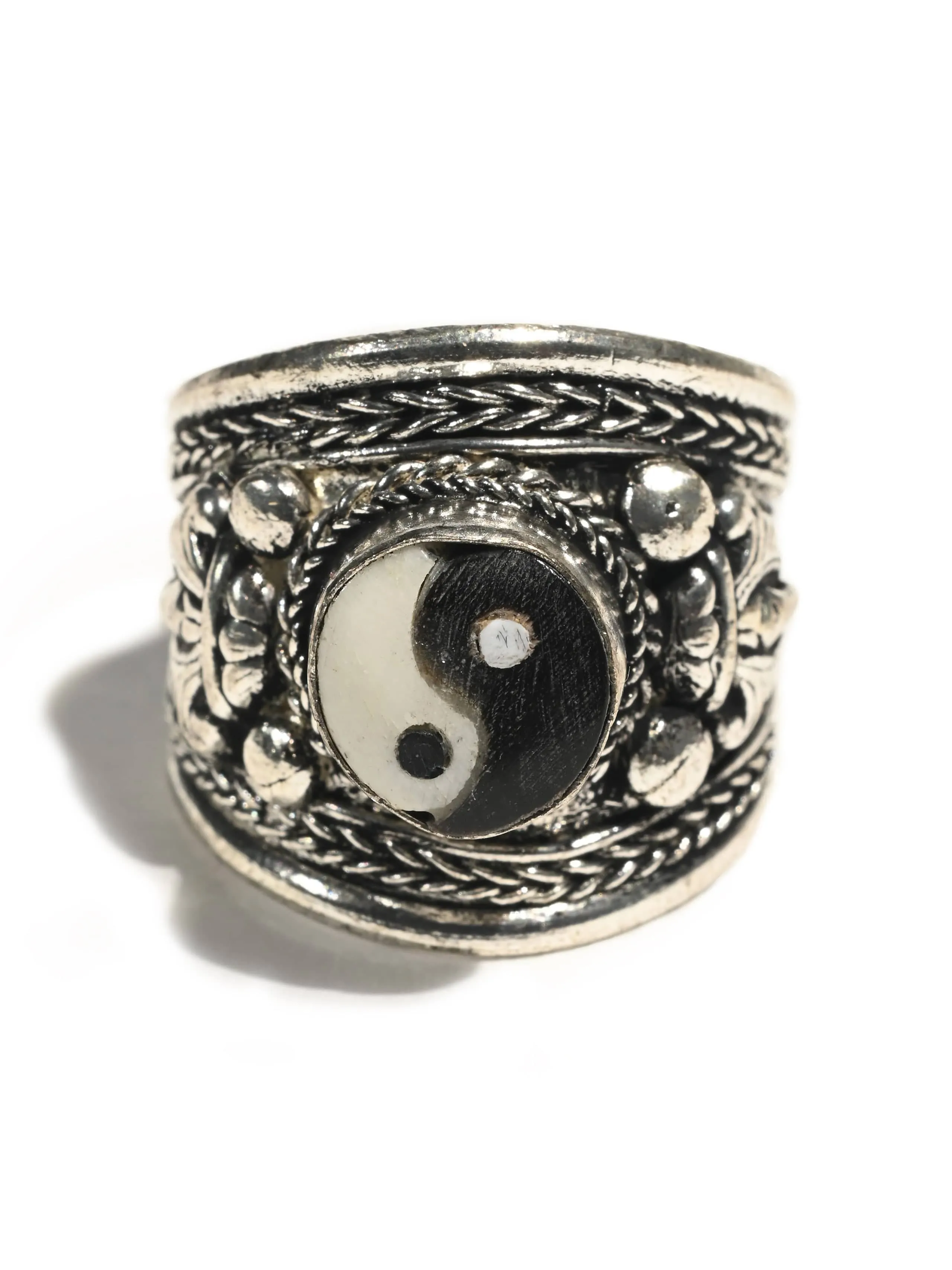 Tibetan Dorje Yin Yang Finger Ring