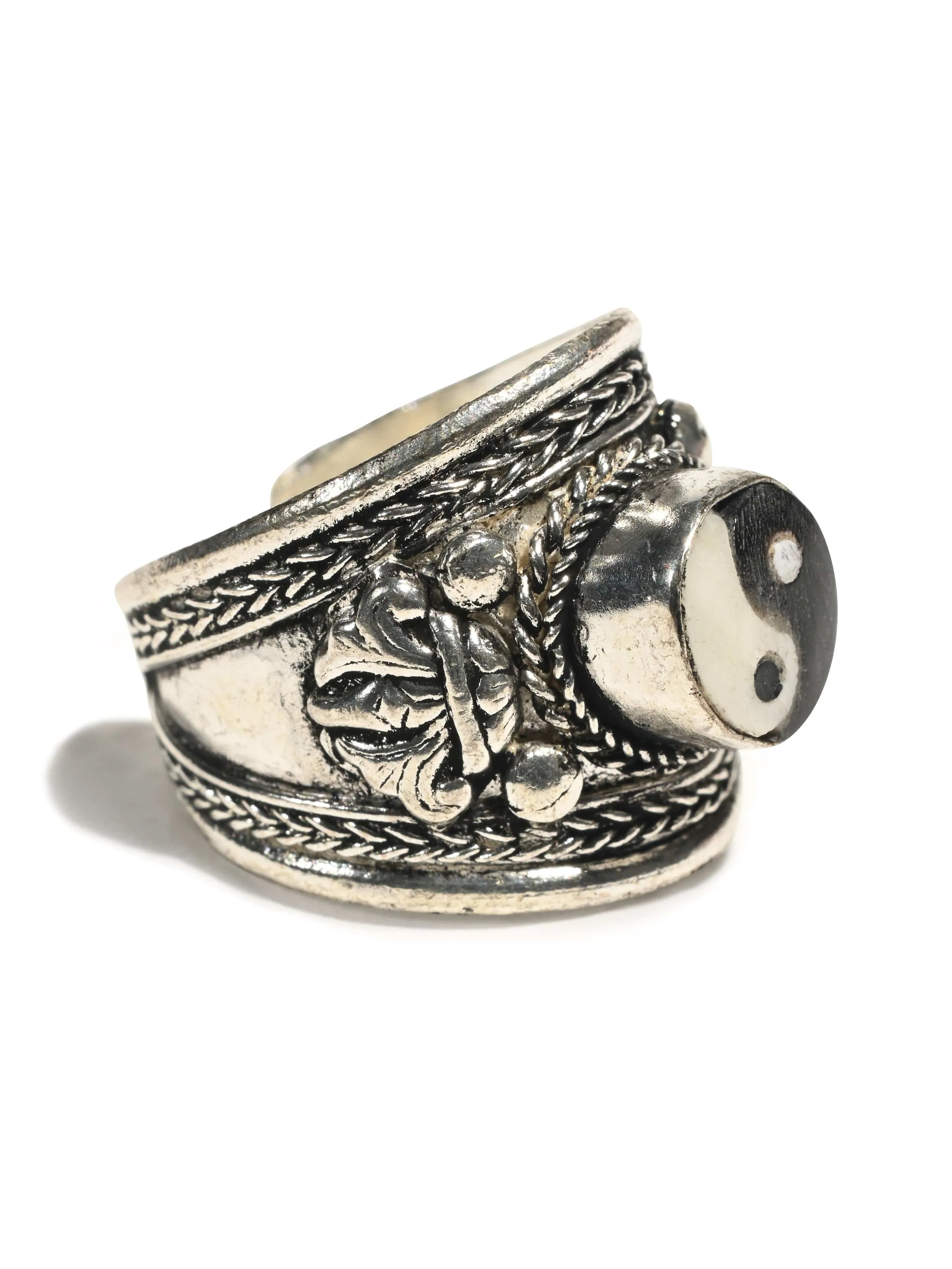 Tibetan Dorje Yin Yang Finger Ring