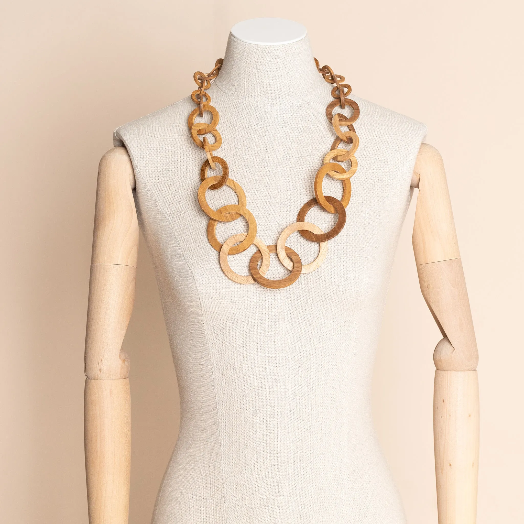 wood chain necklace