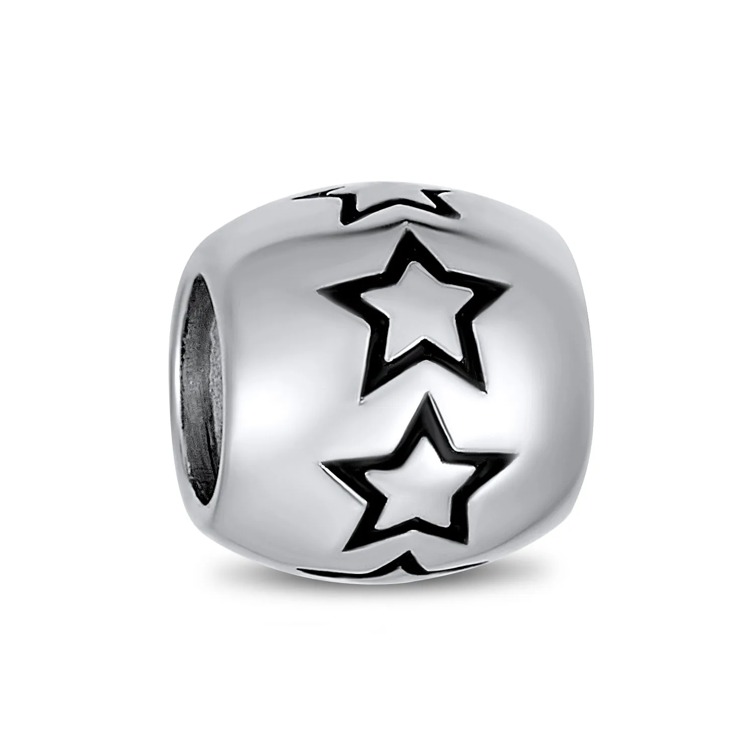 Word Best Friend Star BFF Charm Bead Sterling Silver for European Bracelet