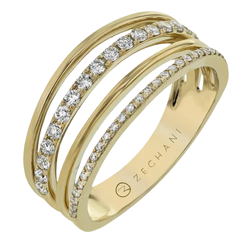 ZR1523 Right Hand Ring in 14k Gold with Diamonds